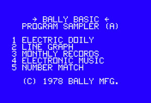 Bally BASIC Sampler